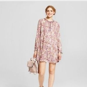 Women's floral printed long sleeve dress